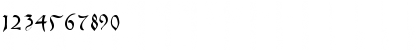 Download IrishUnciAlphabet Regular Font Numeric Preview