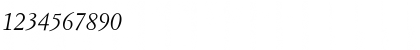 Download ItalianGarmnd BT Italic Font Numeric Preview