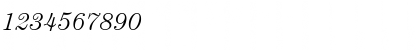 Download ITCCentury LT Light Italic Font Numeric Preview