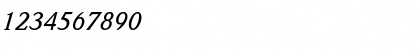 Download Weidemann LT Medium Italic Font Numeric Preview