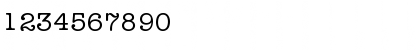 Download ITCAmericanTypewriter-Medium Medium Font Numeric Preview
