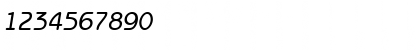 Download ITCBenguiatGothic-Medium MediumItalic Font Numeric Preview