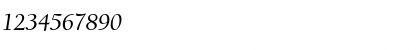 Download ITCBerkeleyOldstyle-Medium MediumItalic Font Numeric Preview