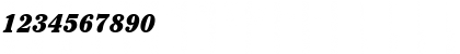 Download ITCCheltenham-UltraCondensed RomanItalic Font Numeric Preview