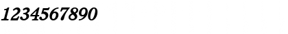Download ITCCushing BoldItalic Font Numeric Preview