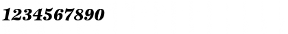 Download ITCEsprit-Black BlackItalic Font Numeric Preview
