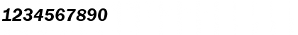 Download ITCFranklinGothic-Demi DemiItalic Font Numeric Preview