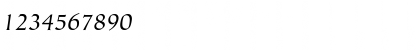 Download ITCTiepolo-Book BookItalic Font Numeric Preview