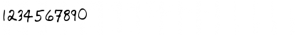Download JacksHand Regular Font Numeric Preview