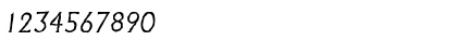 Download JacobBeckerAntique-Light Italic Font Numeric Preview