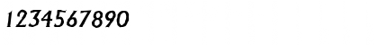 Download JacobBeckerAntique-Medium Italic Font Numeric Preview