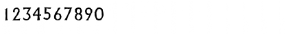 Download JacobBeckerAntique Regular Font Numeric Preview