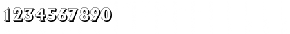 Download JacobBeckerShadow-ExtraBold Regular Font Numeric Preview