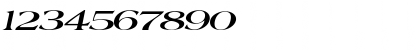 Download JadeExtended Italic Font Numeric Preview