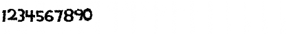 Download Jagged Regular Font Numeric Preview