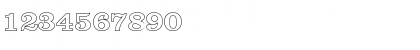 Download JamesBeckerOutline Bold Font Numeric Preview