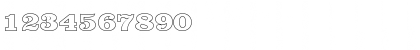 Download JamesBeckerOutline-Heavy Regular Font Numeric Preview