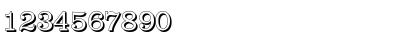 Download JamesBeckerShadow-Light Regular Font Numeric Preview