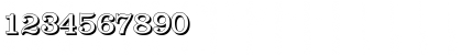 Download JamesBeckerShadow Regular Font Numeric Preview