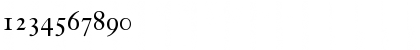 Download JansonText RomanSC Regular Font Numeric Preview