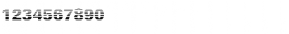 Download JeffBeckerGradient-Heavy Normal Font Numeric Preview