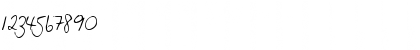 Download Jenny Handwriting Font Numeric Preview