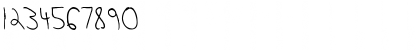 Download Jerefont Regular Font Numeric Preview