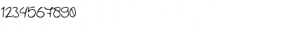 Download Jerry's handwriting Regular Font Numeric Preview