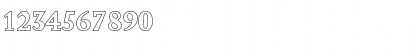 Download JessicaBeckerOutline Bold Font Numeric Preview