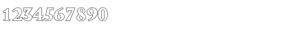 Download JessicaBeckerOutline-ExtraBold Regular Font Numeric Preview