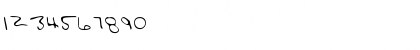 Download JessiesHand Regular Font Numeric Preview