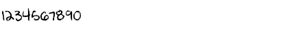 Download Jessy hand Font Numeric Preview