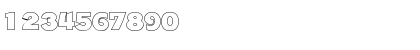 Download JessyBeckerOutline Regular Font Numeric Preview