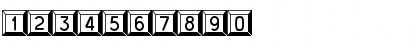 Download JetJaneButton Regular Font Numeric Preview