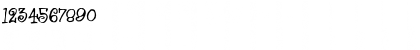 Download Dog Tail Regular Font Numeric Preview