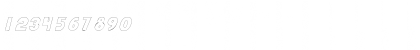 Download JiffyOutline Italic Font Numeric Preview