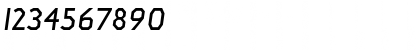 Download Jillican Bold Italic Font Numeric Preview