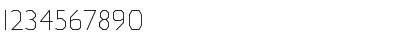 Download Jillican ExtraLight Regular Font Numeric Preview