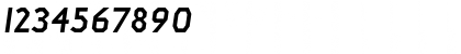 Download Jillican Heavy Italic Font Numeric Preview