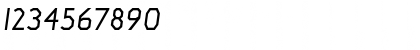 Download Jillican Italic Font Numeric Preview