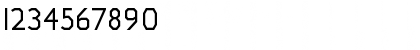 Download Jillican Regular Font Numeric Preview