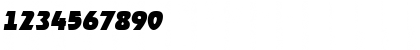 Download JoeBecker-Black Italic Font Numeric Preview