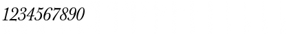 Download JohnBaskerville Italic Font Numeric Preview