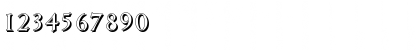 Download JohnBeckerShadow Regular Font Numeric Preview