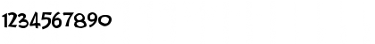 Download Johnny Lunchpail Regular Font Numeric Preview