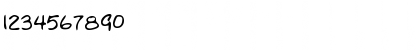 Download JohnsHand Regular Font Numeric Preview