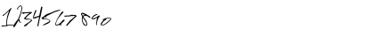 Download Jon Handwriting Regular Font Numeric Preview