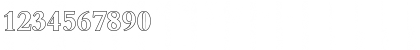 Download JoshuaBeckerOutline Bold Font Numeric Preview