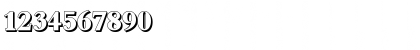 Download JoshuaBeckerShadow-ExtraBold Regular Font Numeric Preview