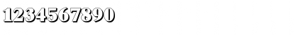 Download JoshuaBeckerShadow-Heavy Regular Font Numeric Preview